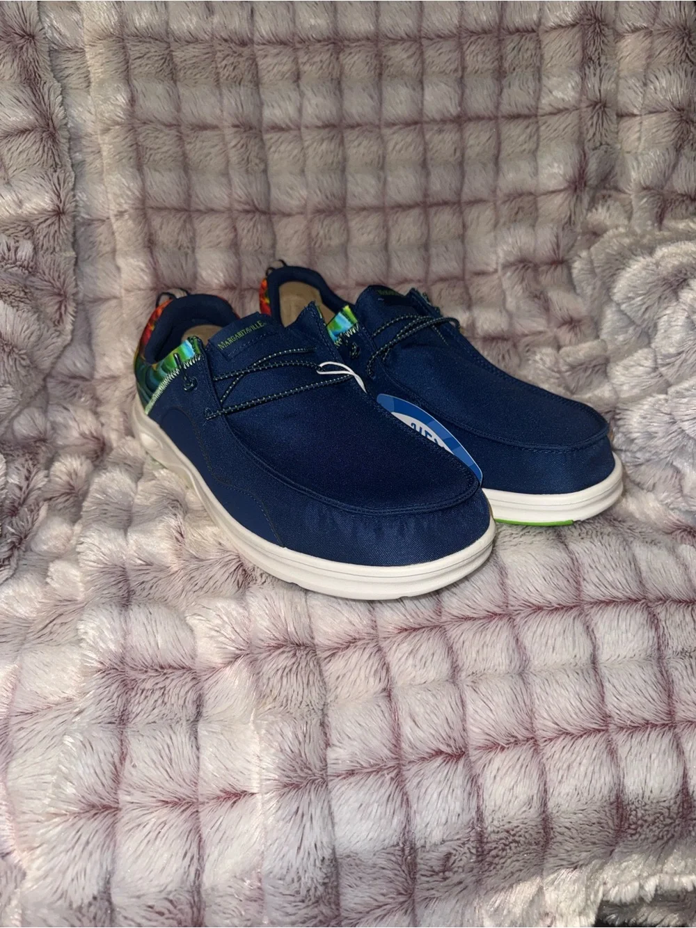 Hey Dude Wally Margaritaville Size 12 Navy Blue New with Tag
